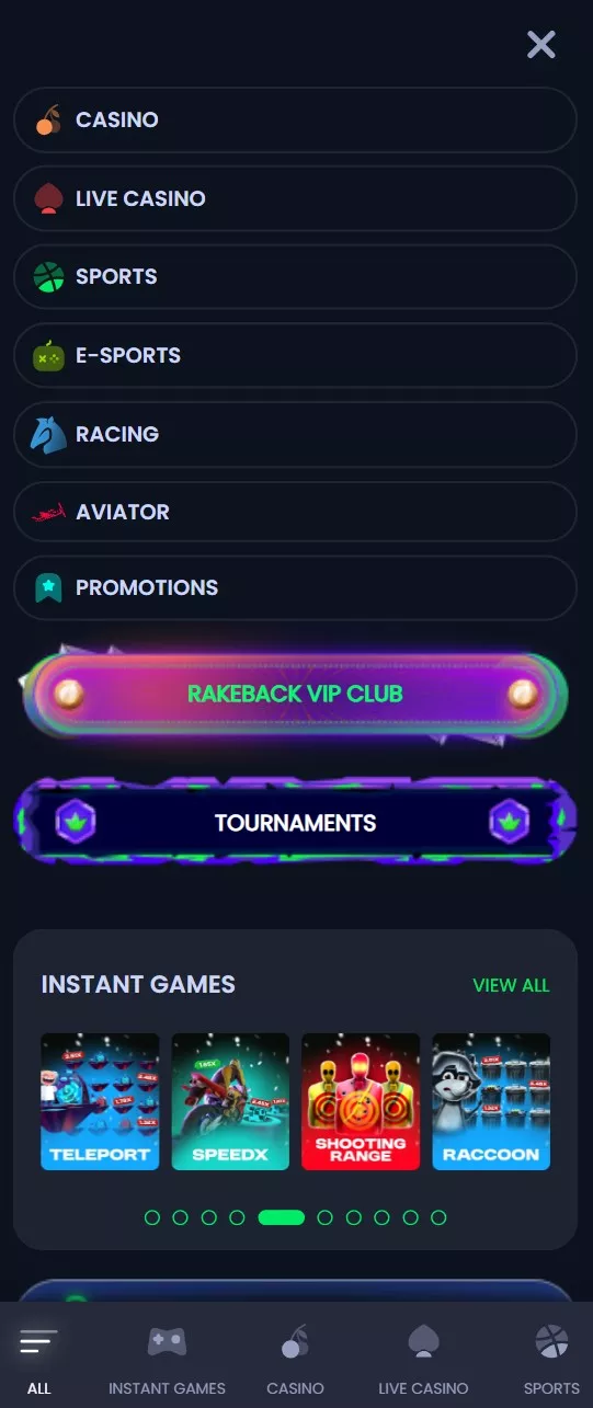 The third image of the app ，Online betting platform with the best betting games with highest cash rewards